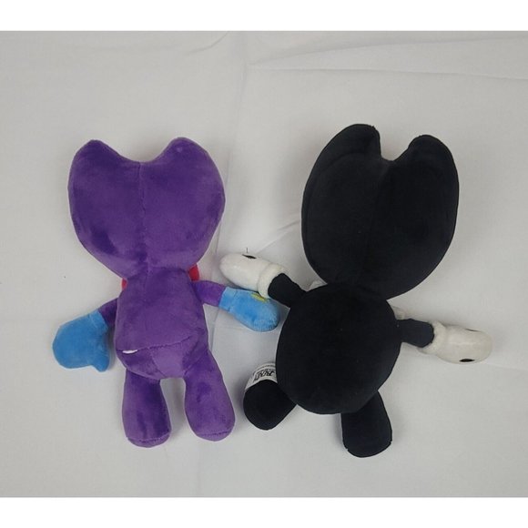 Bendy and the Ink Machine "INK BENDY" & "BLACK LIGHT BENDY" Plush - Picture 2 of 4